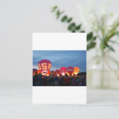 Heißluftballon Postkarte (Stehend Vorderseite)