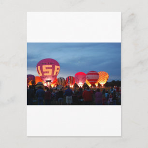 Heißluftballon Postkarte