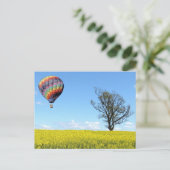 Heißluftballon Postkarte (Stehend Vorderseite)