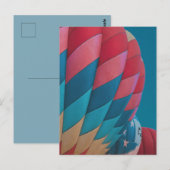 Heißluftballon postkarte (Vorne/Hinten)