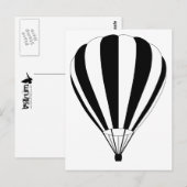 Heißluftballon Postkarte (Vorne/Hinten)