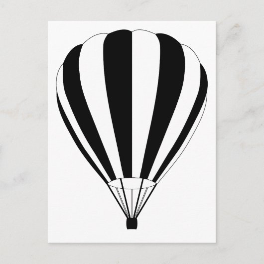 Heißluftballon Postkarte (Vorderseite)