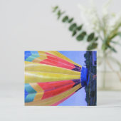 Heißluftballon Postkarte (Stehend Vorderseite)