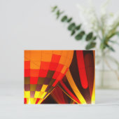 Heißluftballon Postkarte (Stehend Vorderseite)