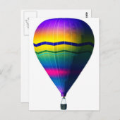 Heißluftballon Postkarte (Vorne/Hinten)