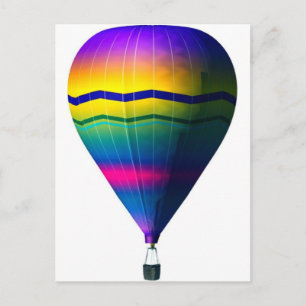 Heißluftballon Postkarte