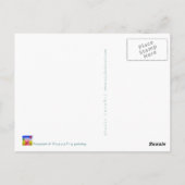 Heißluftballon Postkarte (Rückseite)