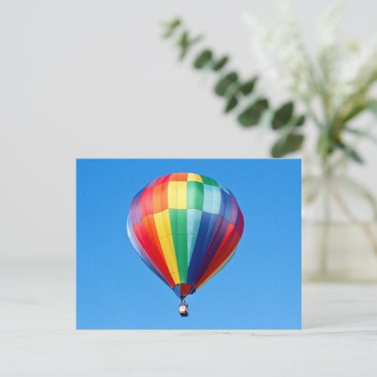 Heißluftballon Postkarte (Stehend Vorderseite)