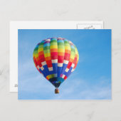 Heißluftballon Postkarte (Vorne/Hinten)