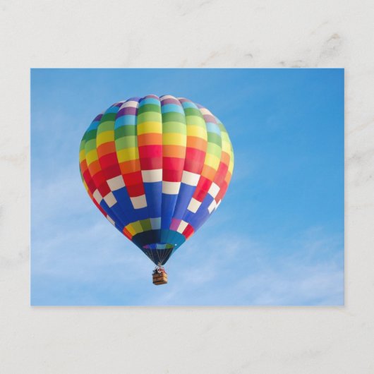 Heißluftballon Postkarte (Vorderseite)