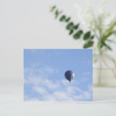 Heißluftballon Postkarte (Stehend Vorderseite)