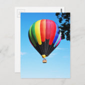 Heißluftballon Postkarte (Vorne/Hinten)