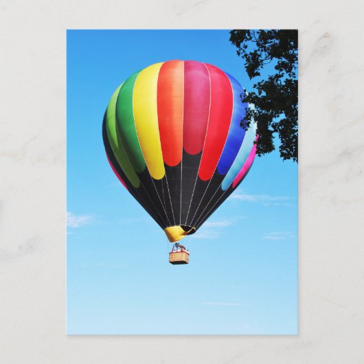 Heißluftballon Postkarte (Vorderseite)