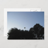 Heißluftballon Postkarte (Vorne/Hinten)