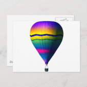 Heißluftballon Postkarte (Vorne/Hinten)