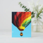 Heißluftballon - Postkarte (Stehend Vorderseite)