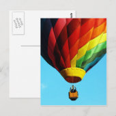 Heißluftballon - Postkarte (Vorne/Hinten)