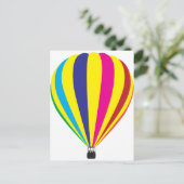Heißluftballon Postkarte (Stehend Vorderseite)