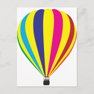 Heißluftballon Postkarte