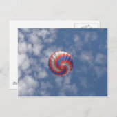 Heißluftballon Postkarte (Vorne/Hinten)