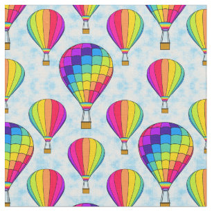 Heißluftballon Rainbow Stoff