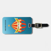 Heißluftballon-Reise Gepäckanhänger (Vorderseite horizontal)