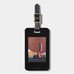 Heißluftballon-Rennen Gordons Bennett Gepäckanhänger