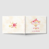 Heißluftballon Rosa Gelbe Rosen Gästebuch (Voll)