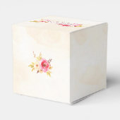 Heißluftballon Rosa Gelbe Rosen Geschenkschachtel (Rückseite)