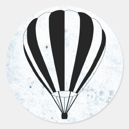 Heißluftballon Runder Aufkleber (Vorderseite)