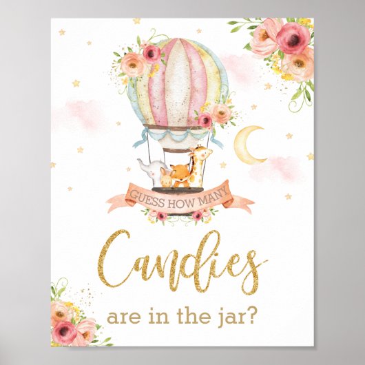 Heißluftballon schätzt, wie viele Candies im Jar-S Poster (Vorne)