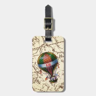 Heißluftballon schwimmt auf Zodiac Sky Personalize Gepäckanhänger