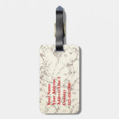 Heißluftballon schwimmt auf Zodiac Sky Personalize Gepäckanhänger (Rückseite vertikal)