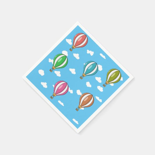Heißluftballon Serviette (Ecke)