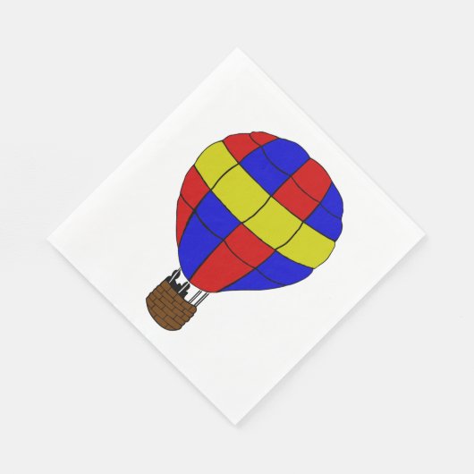 Heißluftballon Serviette (Ecke)