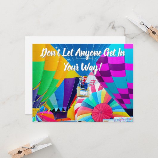 Heißluftballon-Spektakel (Vorderseite/Rückseite Beispiel)