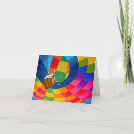 Heißluftballon-Spektakel Karte (Vorderseite)