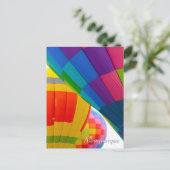 Heißluftballon-Spektakel nah Postkarte (Stehend Vorderseite)