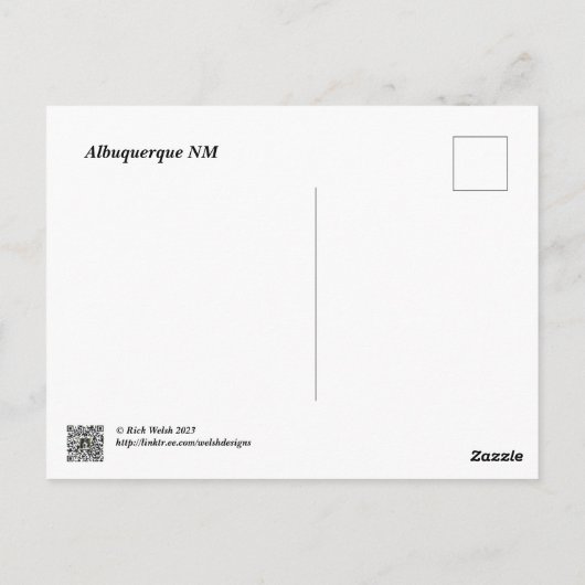 Heißluftballon-Spektakel nah Postkarte (Rückseite)