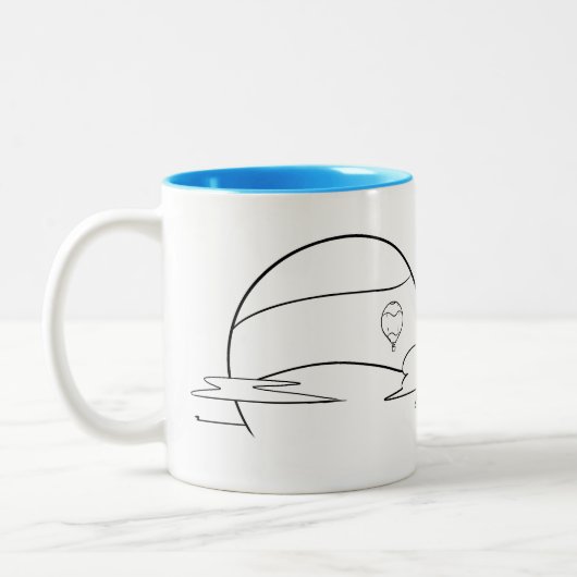 Heißluftballon Sun Kaffee Tasse (Links)