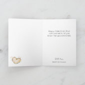 Heißluftballon Swan Happy Valentine's Day Karte (Innenseite)