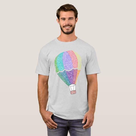 Heißluftballon-T - Shirt (hell) (Vorne ganz)