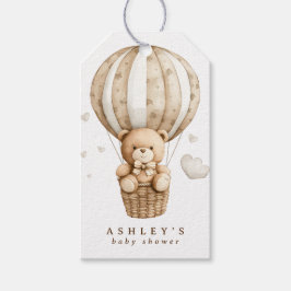 Heißluftballon Teddy Bear Babydusche Geschenkanhänger