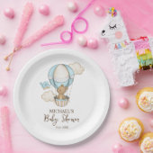 Heißluftballon Teddy Bear Cloud Bird Baby Dusche Pappteller (Party)