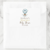 Heißluftballon Teddy Bear Cloud Bird Rechteckiger Aufkleber (Tasche)