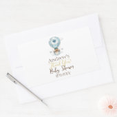 Heißluftballon Teddy Bear Cloud Bird Rechteckiger Aufkleber (Umschlag)