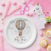 Heißluftballon Teddy Bear Clouds Babydusche Pappteller (Party)