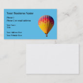 Heißluftballon-Thema  Visitenkarte (Vorne/Hinten)