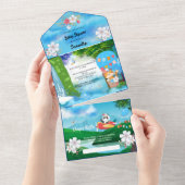 Heißluftballon Tier Pilot Flugzeug Jungs Partys All In One Einladung (Abreißen)