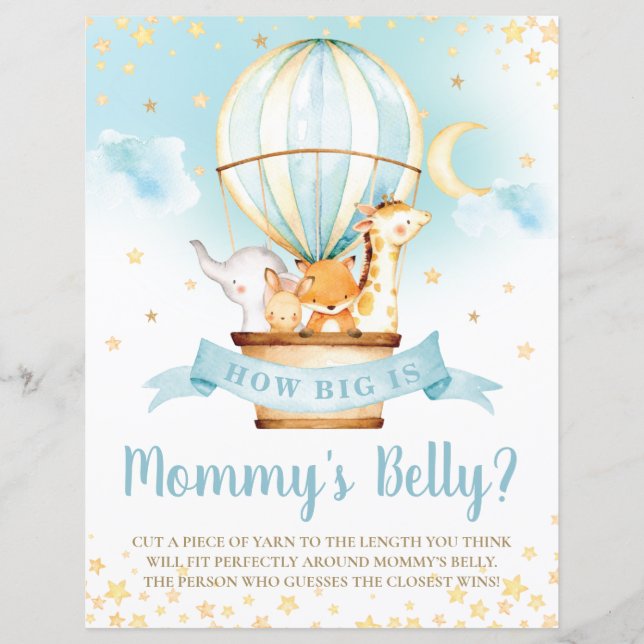 Heißluftballon Tier Wie groß ist das Bauchspiel de (Vorderseite)